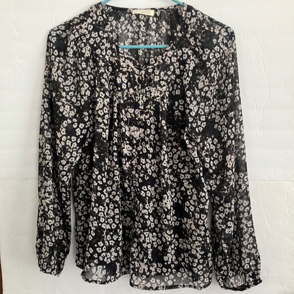 Lovestitch Black and White Floral Blouse